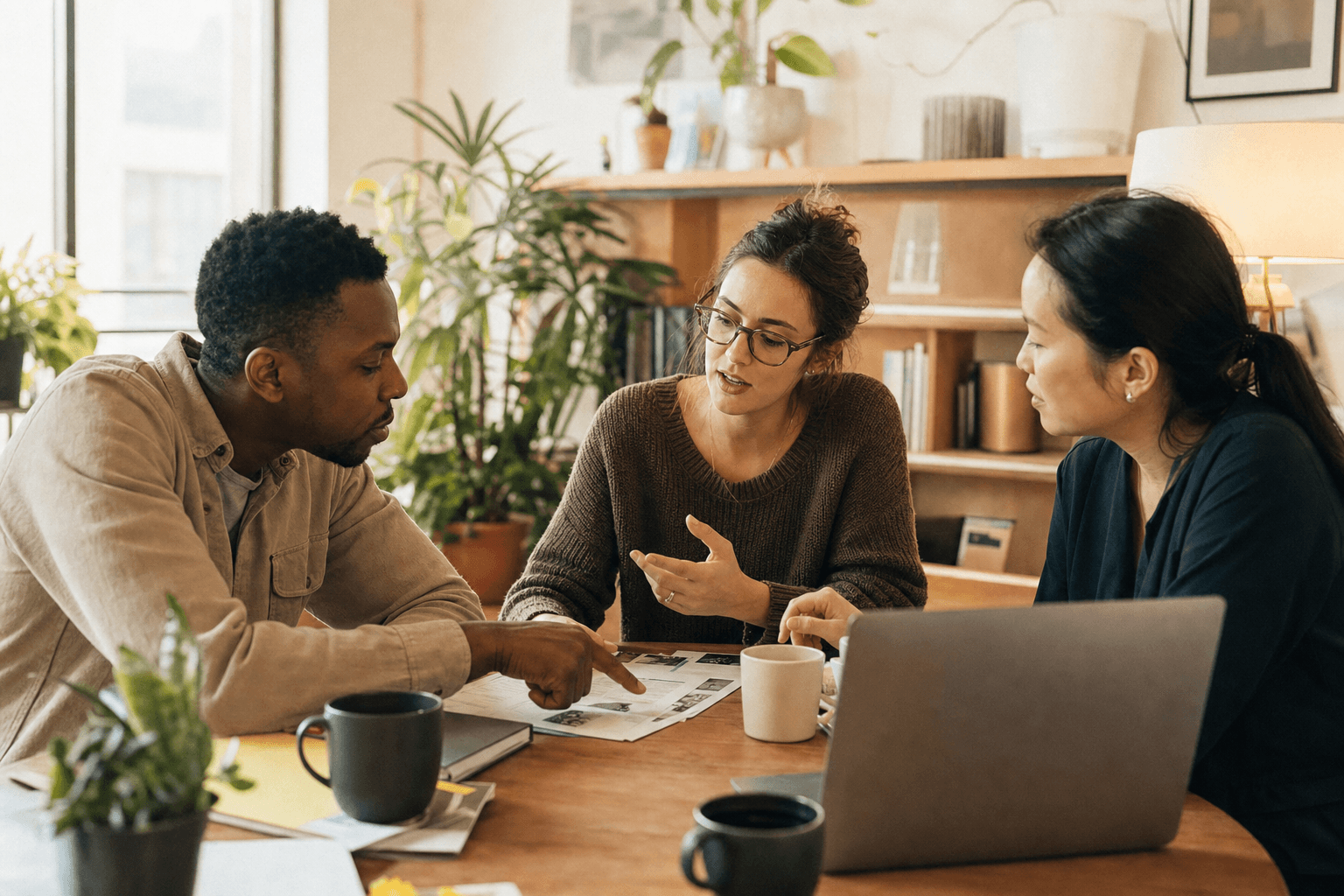 The Planypals team collaborating